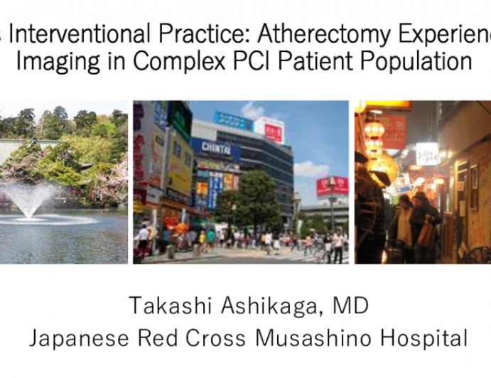 Japan's Interventional Practice: Japan's Experience With Imaging in the Complex PCI Patient Population