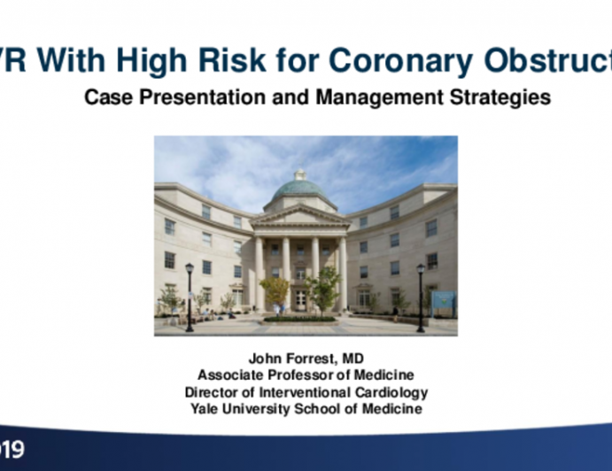 TAVR With High Risk for Coronary Obstruction (Low Coronaries and Effaced Sinuses): Case Presentation and Management Strategies — How to Protect the Coronaries, BASILICA, etc.