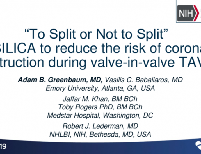 TAVR for Bioprosthetic Aortic Valve Failure 2: "To Split or Not to Split" — Case Presentation and Update on the Role of BASILICA to Reduce the Risk of Coronary Obstruction During VIV Procedures