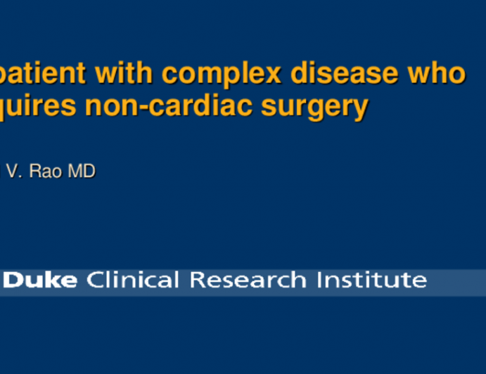 Real-World Cases - Case 2: A Patient With Complex Disease Who Requires Noncardiac Surgery
