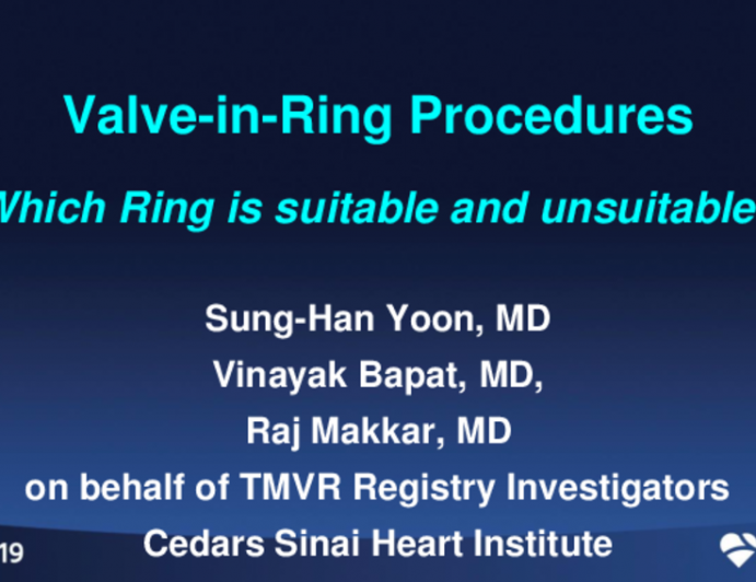 Valve-in-Ring (Mitral): Acute and Long-Term Outcomes