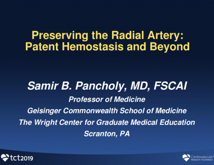Preserving the Radial Artery: Patent Hemostasis and Beyond