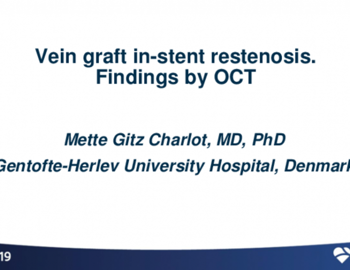 Case #7: Vein Graft ISR — Findings by OCT