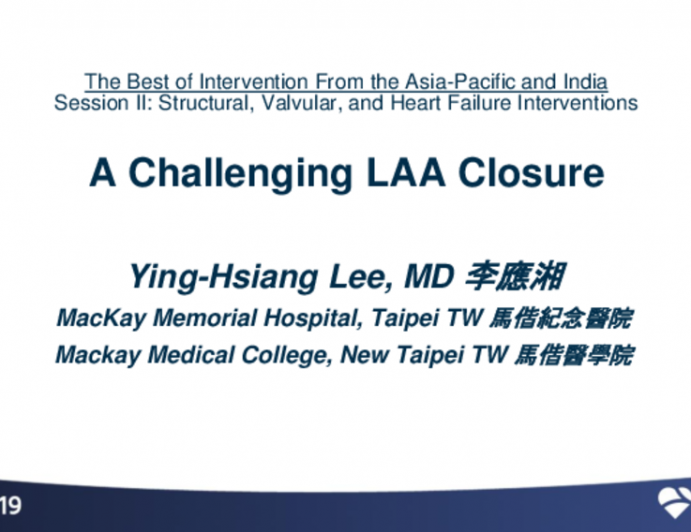 Case 10 (From Taiwan): A Challenging LAA Closure