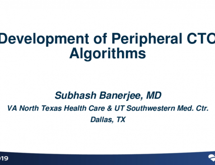 Development of Peripheral CTO Algorithms