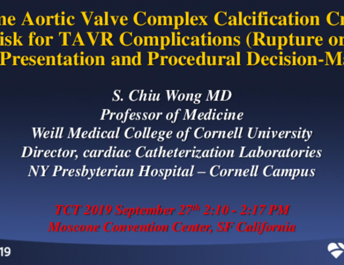 Extreme Aortic Valve Complex Calcification Creating High Risk for TAVR Complications (Rupture or PVR): Case Presentation and Procedural Decision-Making