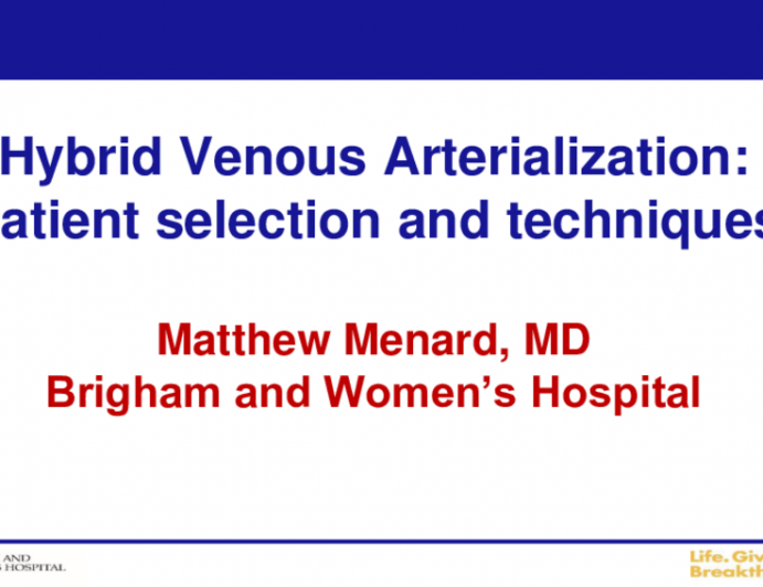 Hybrid Venous Arterialization: Patient Selection and Techniques