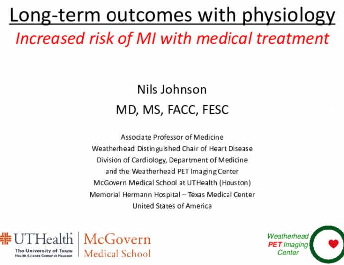 Long-Term Outcomes With Physiology Guidance: Increased Risk for MI Among Patients Treated Medically?