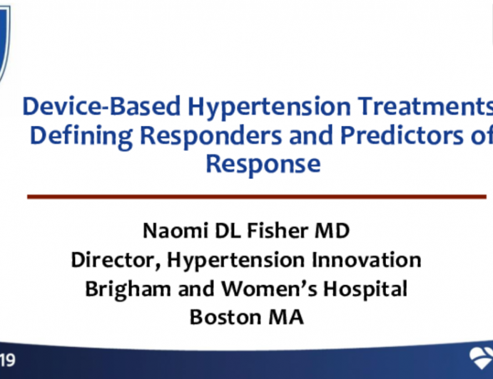 Device-Based Hypertension Treatments: Defining Responders and Predictors of Response