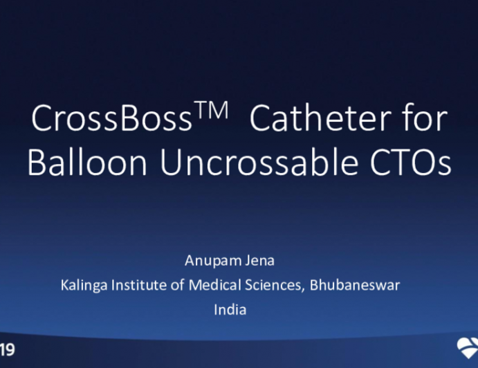 CrossBoss Catheter in Balloon Undilatable Lesions