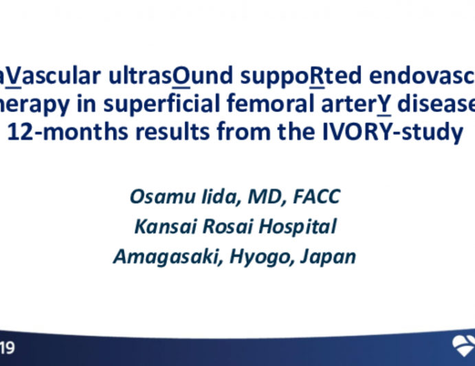 Intravascular Ultrasound Supported Endovascular Therapy in SFA Disease: 12-Month Results From the IVORY Study