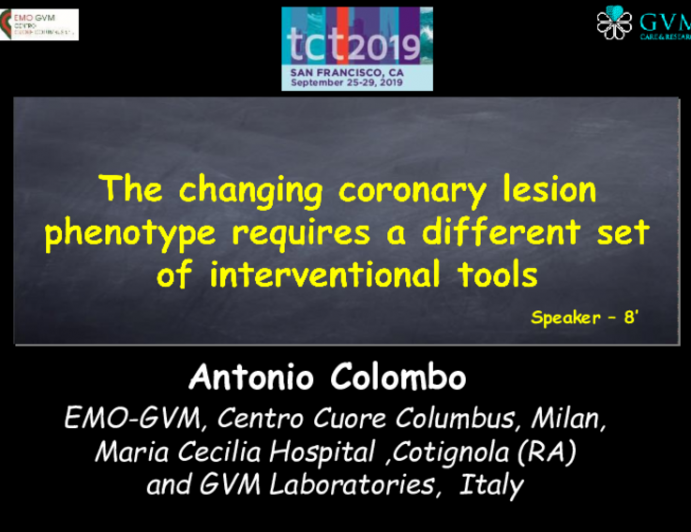 The Changing Coronary Lesion Phenotype Requires a Different Set of Interventional Tools!