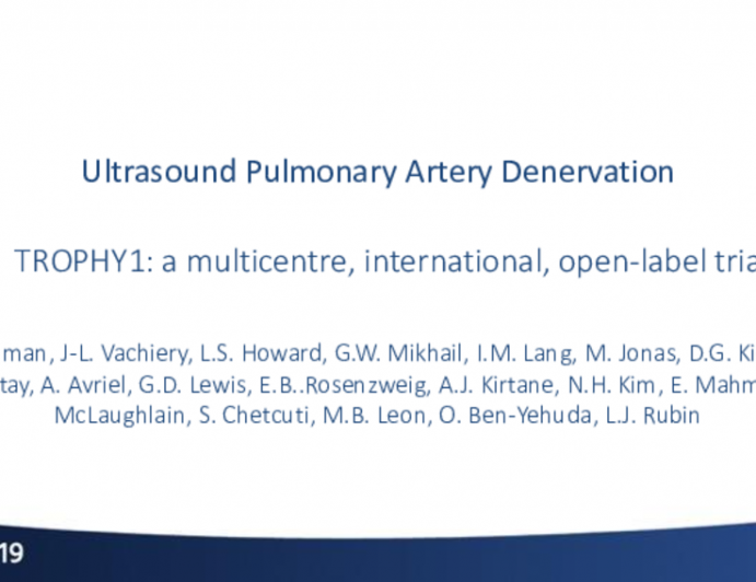Pulmonary Artery Denervation II: Ultrasound-Based Therapy