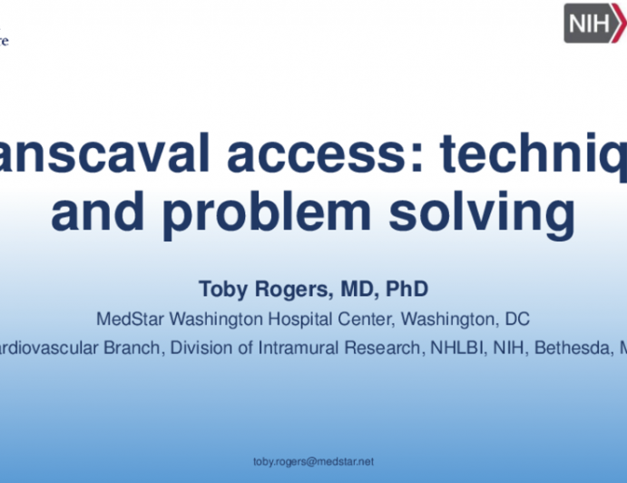 Transcaval Access: Technique and Problem Solving