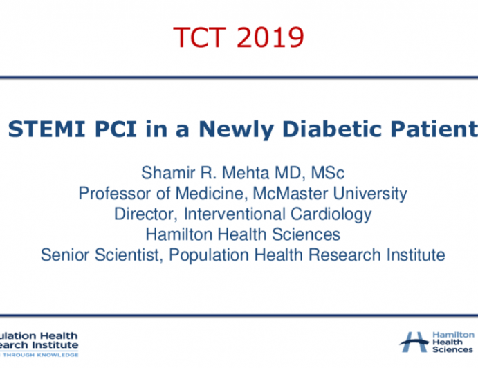 Case #2: STEMI PCI In A Newly Diabetic Patient