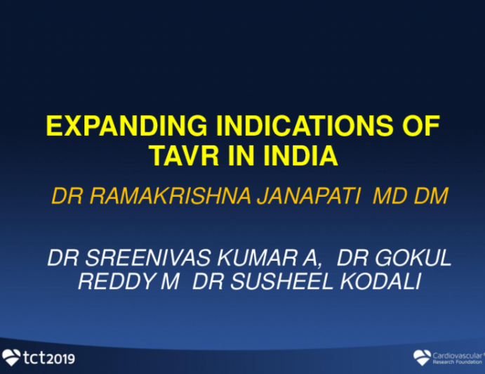 Case 8 (From India): Expanding Indications of TAVR in India