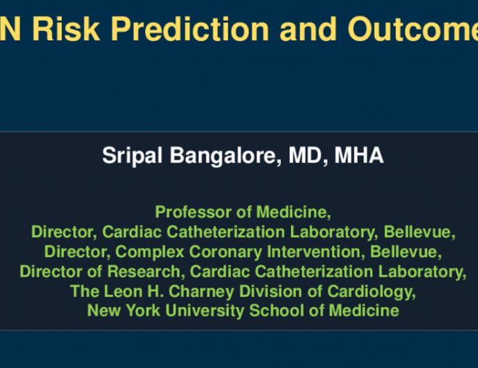 CIN Risk Prediction and Outcomes
