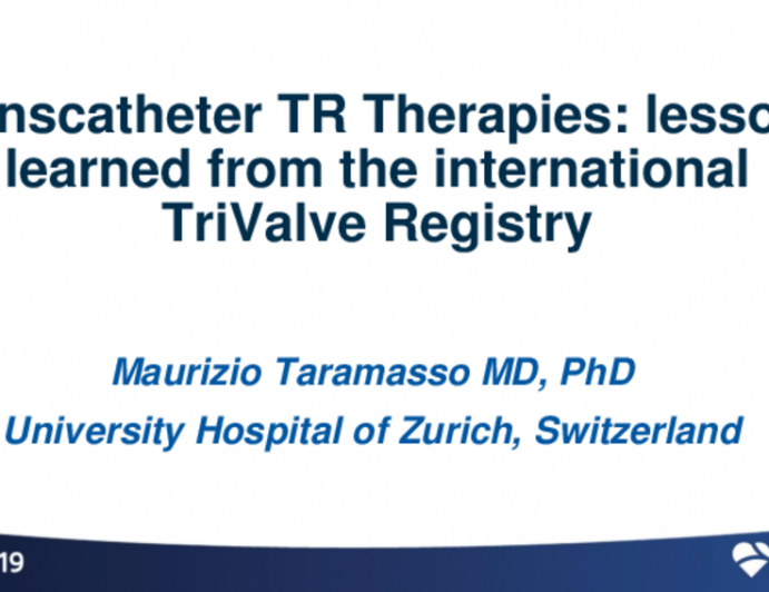 Transcatheter TR Therapies: Lessons Learned From the International TriValve Registry