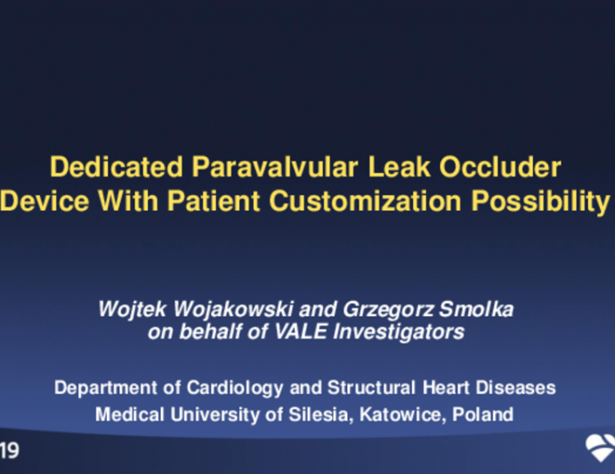 Other SHD Technologies - A Dedicated Paravalvular Leak-Occluder Device With Patient Customization Possibility
