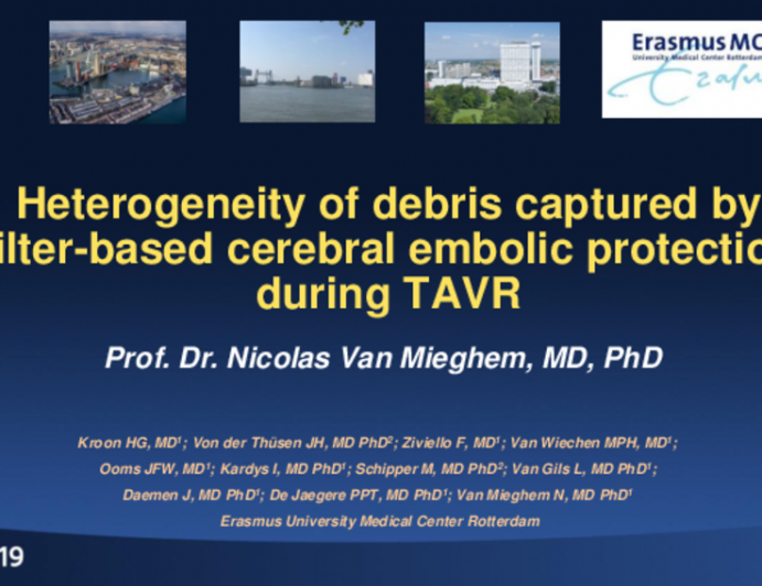 TCT 23: Heterogeneity of Debris Captured by Cerebral Embolic Protection Filters During Transcatheter Aortic Valve Replacement With Different Transcatheter Heart Valves