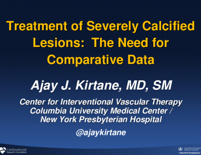 Treatment of Severely Calcified Lesions: The Need for Comparative Data