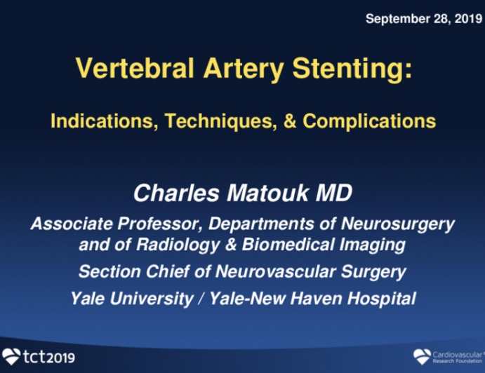 Vertebral Artery Stenting: Indications, Techniques, and Complications