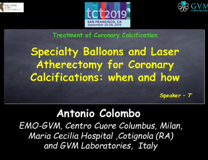 Specialty Balloons and Laser Atherectomy for Coronary Calcification: When and How