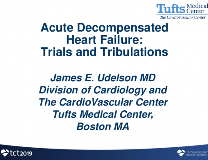 Acute Decompensated Heart Failure: Trials and Tribulations