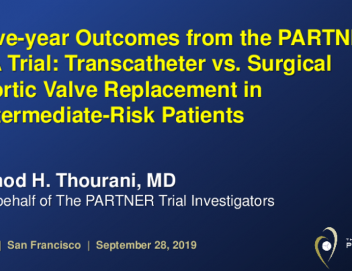 PARTNER 2A: 5-Year Outcomes From a Randomized Trial of Transcatheter vs. Surgical Aortic Valve Replacement in Intermediate-Risk Patients With Severe Aortic Stenosis