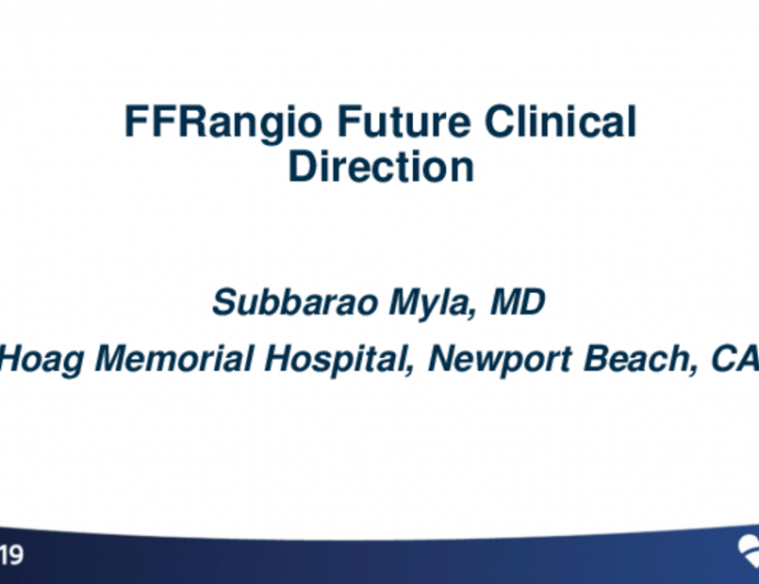 FFRangio – Future Clinical Direction