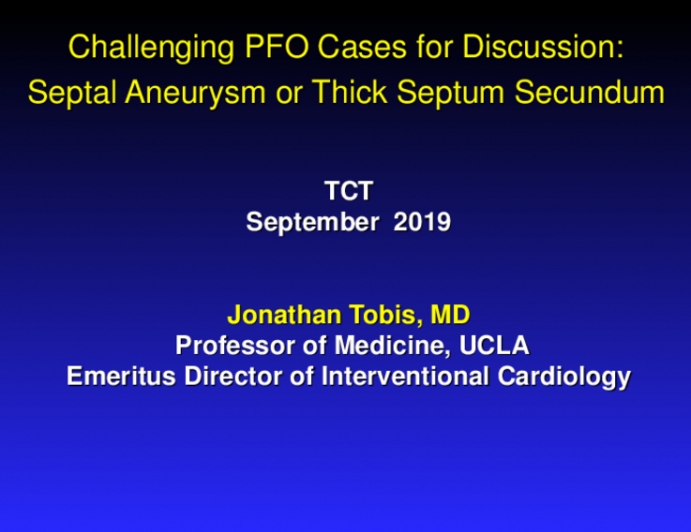 Case Presentation (With Discussion): Managing a Lipomatous Septum Secundum and Aneurysmal Septum Primum