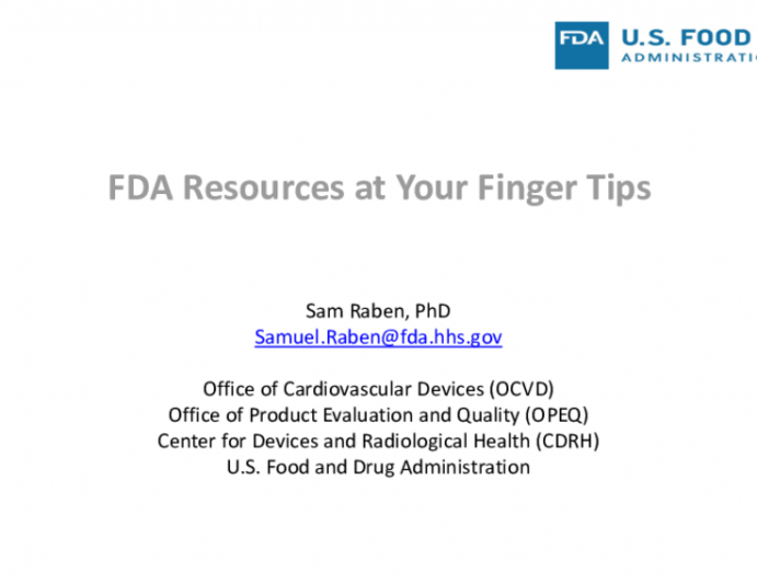 FDA Resources at Your Fingertips: Find the Information and Help You Need