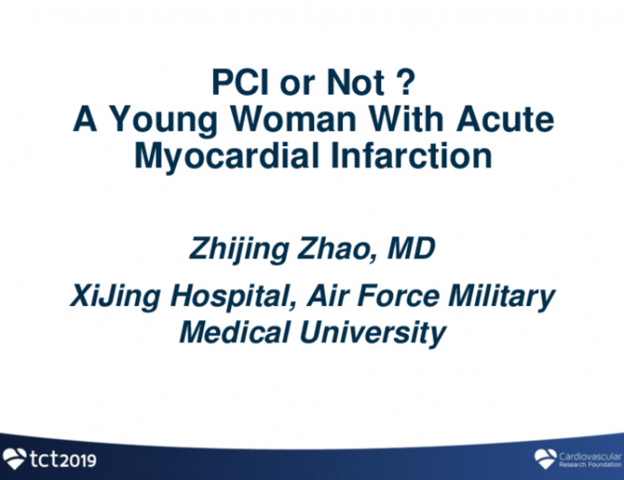 PCI or Not in a Young Woman With Acute Myocardial Infarction