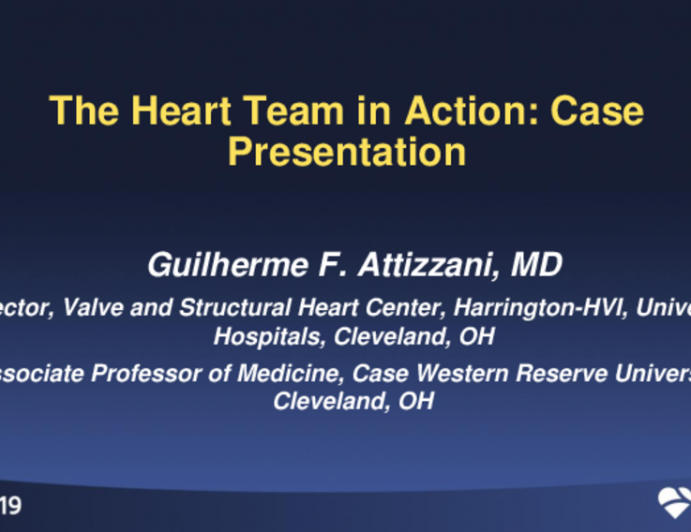 The Heart Team in Action: Case Presentation