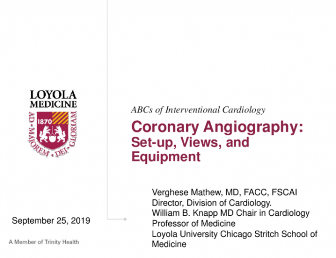 Basics of Coronary Angiography: Setup, Views, and Equipment