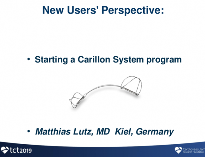 New Users' Perspective: Getting Started With the Carillon Mitral Contour System