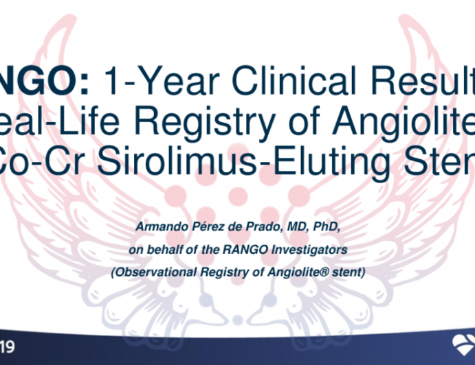 1-Year Clinical Results of Real-Life Registry of Angiolite® Cobalt-Chromium Sirolimus-Eluting Stent (Rango Registry)