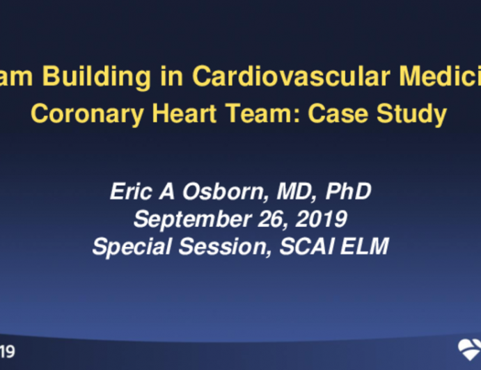 Coronary Heart Team - Presentation of Case Study