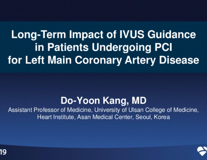 TCT 71: Impact of Intravascular Ultrasound Guidance on Long-Term (10-Year) Mortality and Adverse Cardiovascular Events in Percutaneous Coronary Intervention for Unprotected Left Main Coronary Artery Disease