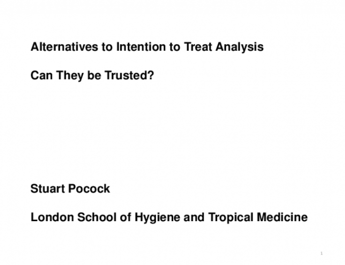 Alternatives to Intention to Treat Analysis: Can They Be Trusted?