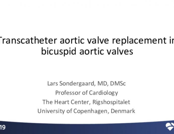 TAVR in Bicuspid Aortic Valves