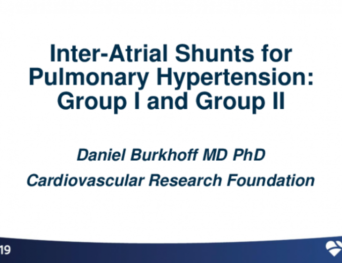 Inter-Atrial Shunts for Pulmonary Hypertension (Group I and Group II)