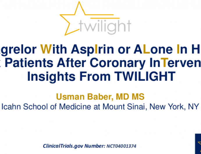 P2Y12-Inhibitor Monotherapy After PCI: Is It Time? - Insights From TWILIGHT