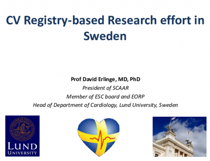 Special Panel on Registry-Based Prospective Randomized Trials: A Global View - Sweden View