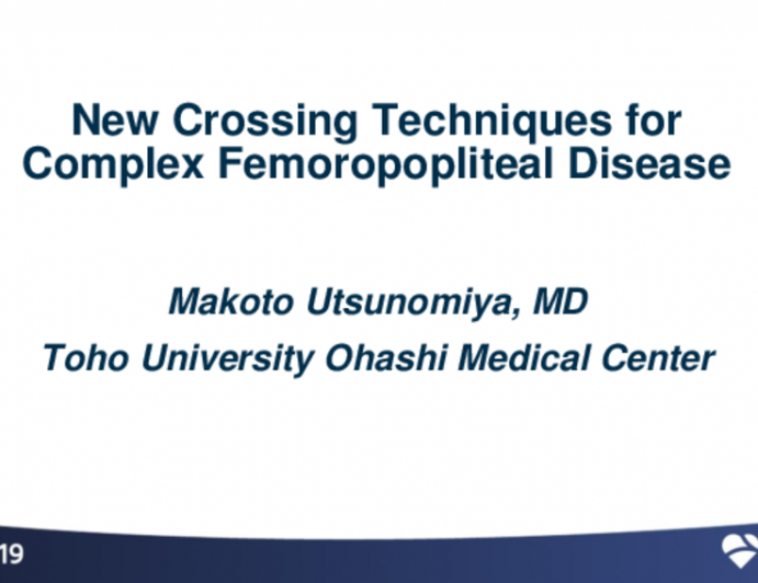 New Crossing Techniques for Complex Femoropopliteal Disease