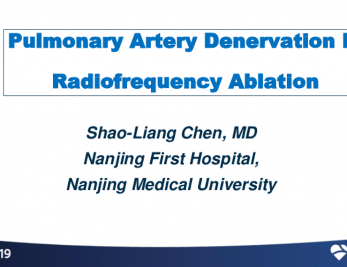 Pulmonary Artery Denervation I: Radiofrequency Ablation