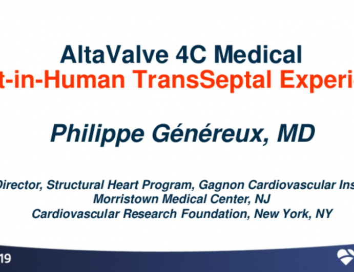 Transseptal VII: AltaValve — Device Description, Results, and Ongoing Studies