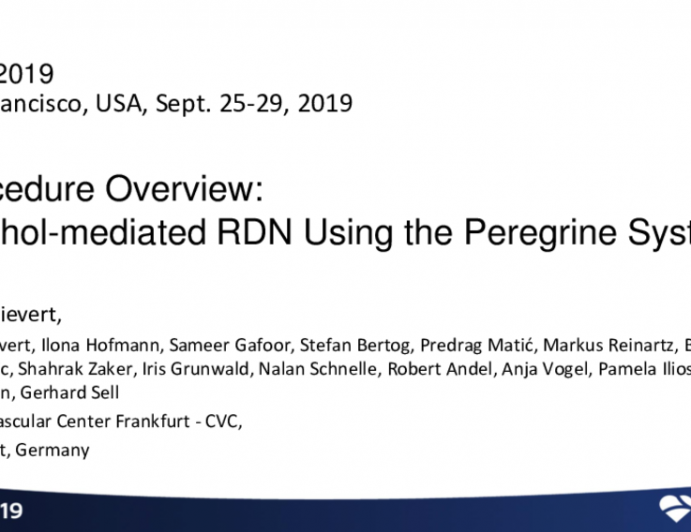 Procedure Overview: Alcohol-mediated RDN Using the Peregrine System