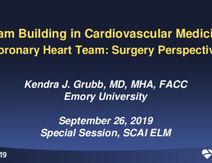 Coronary Heart Team - Coronary Heart Team: Surgery Perspective