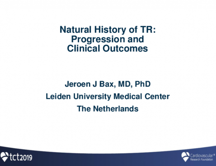 The Natural History of TR: Disease Progression and Clinical Outcomes